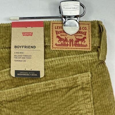 NEW Levis Strauss Womens Boyfriend Corduroy Pants 34 x 30 Brown $69.50 - Thumbnail 11