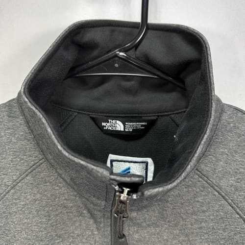 NEW The North Face Womens Medium Ridgewall Soft Shell Vest Gray Full Zip Logo - Thumbnail 8