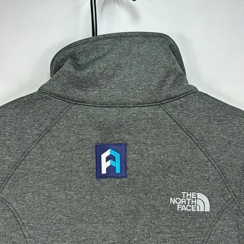 NEW The North Face Womens Medium Ridgewall Soft Shell Vest Gray Full Zip Logo - Thumbnail 12