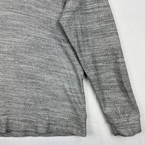 Marine Layer Mens Medium Sweater Pullover Shawl Collar Grey Terry Cloth - Thumbnail 3