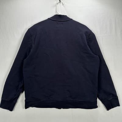 Brooks Brothers Red Fleece Bomber Jacket Mens XL Navy Cotton Full Zip Casual - Thumbnail 2