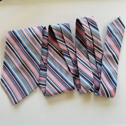 Brooks Brothers Makers 100% Silk Mens Tie Multicolor Rainbow Stripes 3.75 x 58.5 - Thumbnail 4