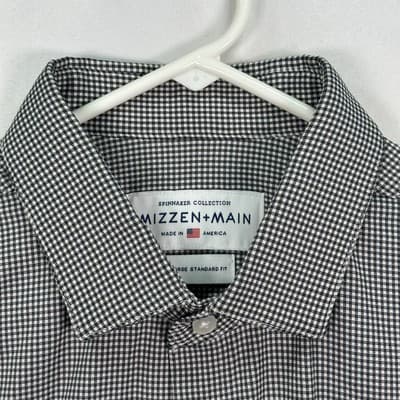 Mizzen Main Shirt Mens 2XL Spinnaker Collection Check Plaid Stretch Performance - Thumbnail 4