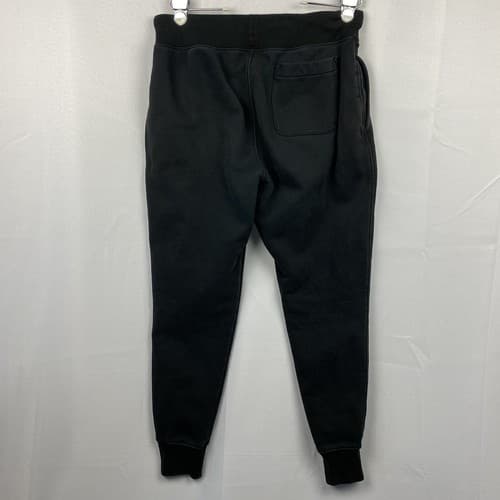 Champion Reverse Weave Joggers Black Spellout Mens Large Sweatpants Vintage - Thumbnail 2