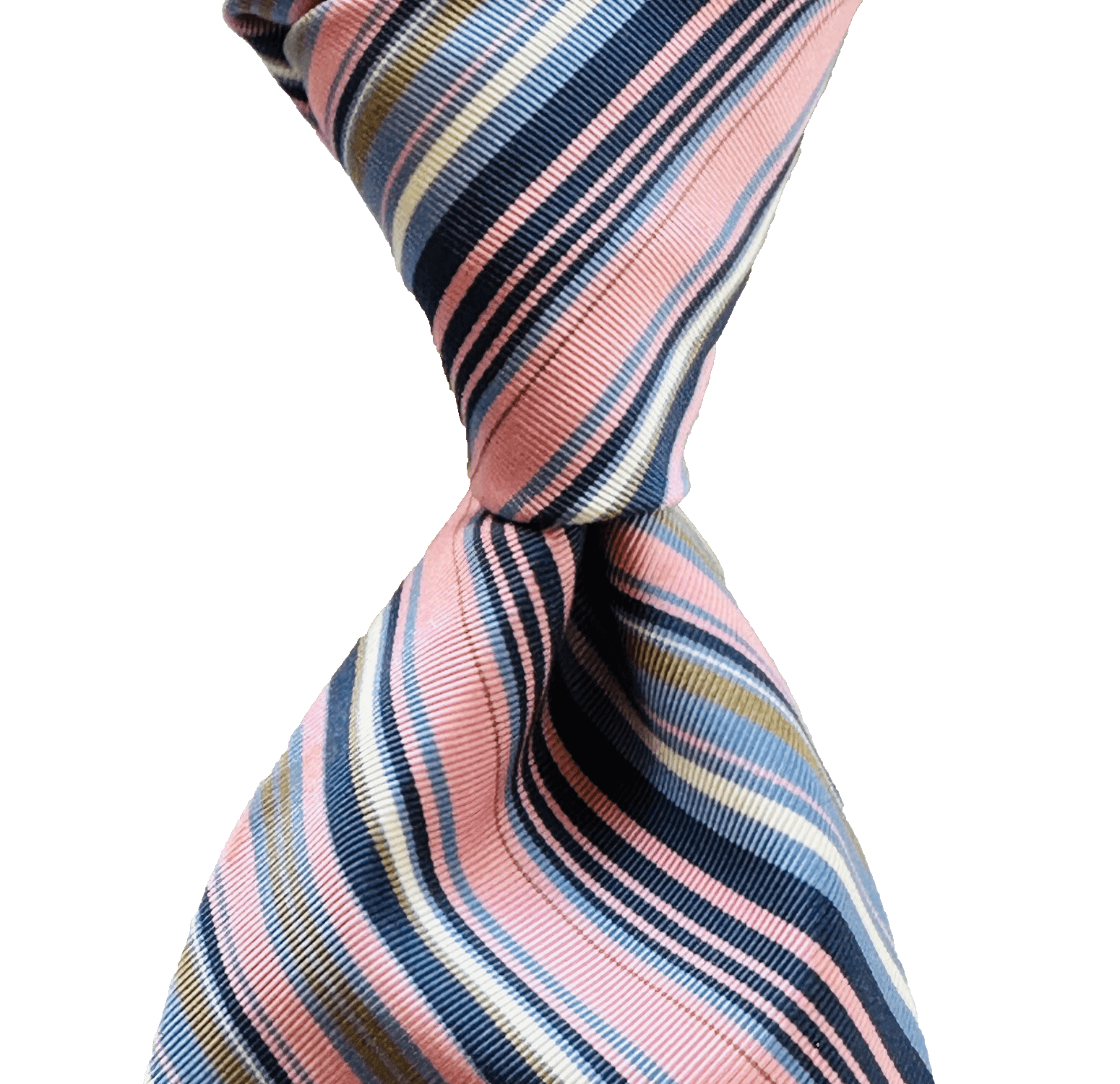 Brooks Brothers Makers 100% Silk Mens Tie Multicolor Rainbow Stripes 3.75 x 58.5 - Image 1