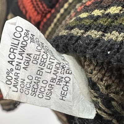 Vintage Protege Collection Sweater Mens XLT Multicolor 3D Knit Coogi Style 90s - Thumbnail 5