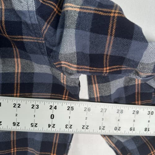 Legendary Whitetails Shirt Mens 2XL Blue Plaid Flannel Long Sleeve Outdoor EUC - Thumbnail 8