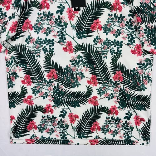 NEW Bad Birdie Golf Polo Shirt The Arborist XL Multicolor Floral Short Sleeve - Thumbnail 4