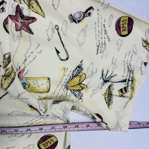 RP55 Jeans Co. Hawaiian Shirt Mens 3XL Button Up Beach Drinks Short Sleeve EUC - Thumbnail 9