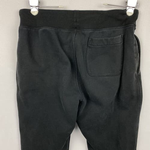 Champion Reverse Weave Joggers Black Spellout Mens Large Sweatpants Vintage - Thumbnail 10