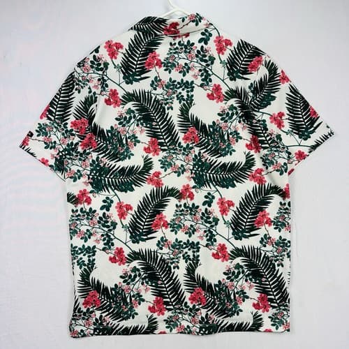 NEW Bad Birdie Golf Polo Shirt The Arborist XL Multicolor Floral Short Sleeve - Thumbnail 3