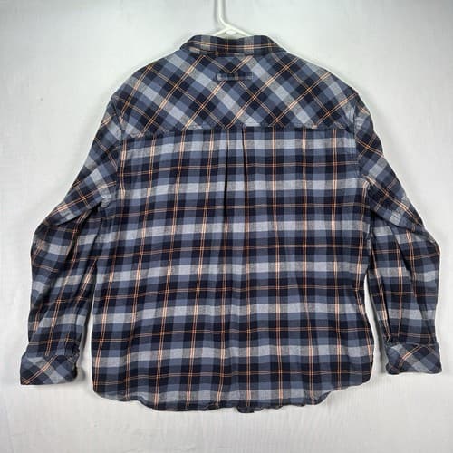 Legendary Whitetails Shirt Mens 2XL Blue Plaid Flannel Long Sleeve Outdoor EUC - Thumbnail 2