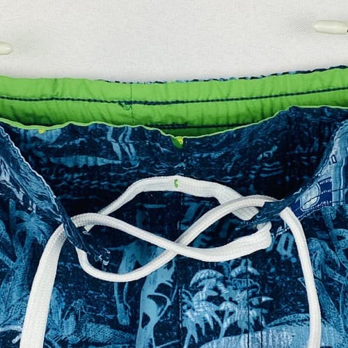 Corona Extra Mens Size 34 Board Shorts Swim Trunks Bathing Suit Blue Tropical 7" - Thumbnail 7