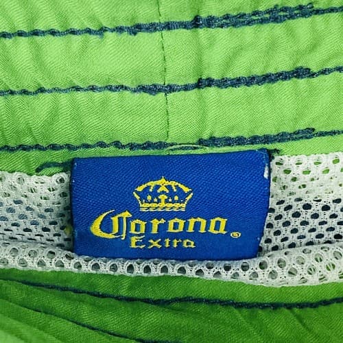 Corona Extra Mens Size 34 Board Shorts Swim Trunks Bathing Suit Blue Tropical 7" - Thumbnail 8