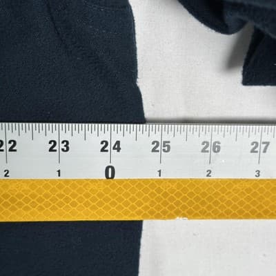 L.L. Bean Chamois Flannel Shirt Mens Large Navy Button Front Monogram Workwear - Thumbnail 7