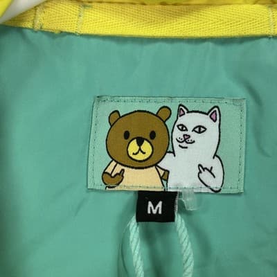 NEW RIPNDIP Teddy Fresh Jacket Women Medium Packable Anorak Windbreaker Pullover - Thumbnail 9