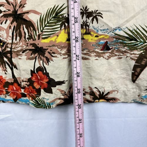 Barefoot in Paradise Hawaiian Shirt Mens XL Multicolor Island Aloha Palm Vintage - Thumbnail 11