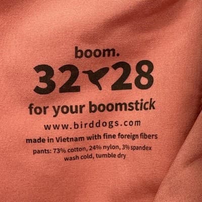 Birddogs Golf Lined Pants Mens 32 x 28 Blue Chino Stretch Performance Casual - Thumbnail 6