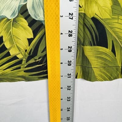 Tommy Bahama Hawaiian 100% Silk Shirt Mens XL Black Green Floral Island Camp - Thumbnail 8