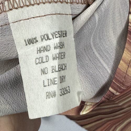 Monzini Collection Mens 3X Shirt Orange Multicolor Striped French Cuffs Vintage - Thumbnail 9