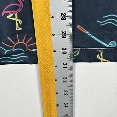 Chubbies Neon Lights Golf Polo Shirt Mens 2XL Navy Hawaiian Performance Stretch - Thumbnail 7