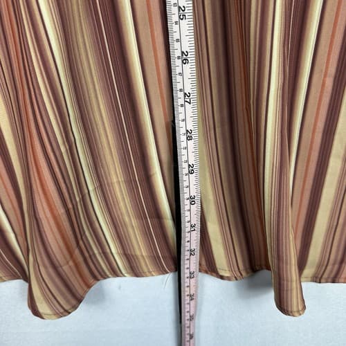 Monzini Collection Mens 3X Shirt Orange Multicolor Striped French Cuffs Vintage - Thumbnail 12