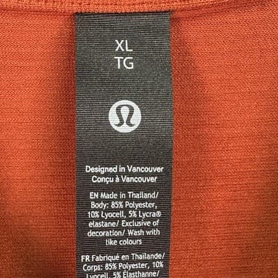 NEW Lululemon Evolution Polo Shirt Men XL Burnt Orange Short Sleeve Golf Stretch - Thumbnail 6