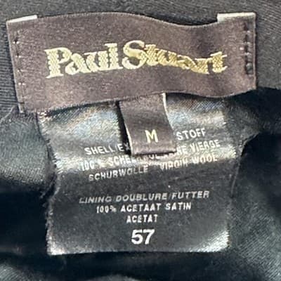 Paul Stuart Wool Tweed Hat Flat Cap Fitted Mens Medium 57 Plaid Lined Multicolor - Thumbnail 6