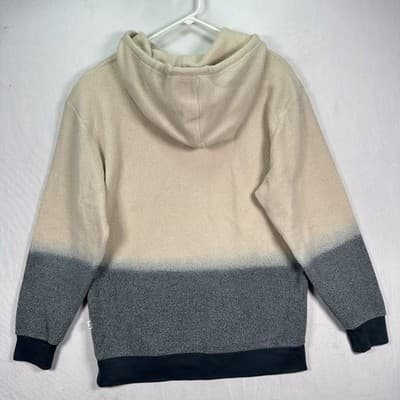 Feat Hoodie Unisex Medium Fleece Pullover Kangaroo Pocket Cozy Colorblock - Thumbnail 8