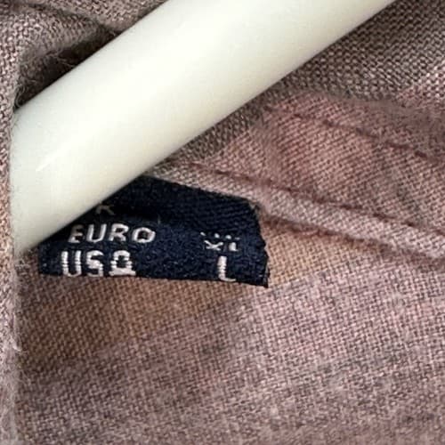 Barbour Button Up Shirt Mens Large Pink Gray Plaid Short Sleeve Nova Check - Thumbnail 9