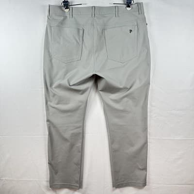Public Rec Workday Pants Mens 38 X 30 Gray Slim Fit Stretch Chino Travel Golf - Thumbnail 3