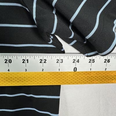 RLX Ralph Lauren Pine Valley Golf Polo Shirt Men Large Black Striped Performance - Thumbnail 9