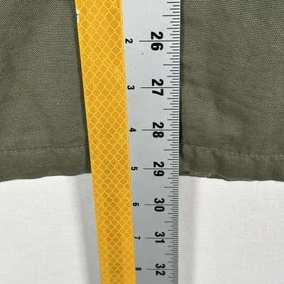 Lands End Barn Chore Coat Women Medium Petite 10-12 Green Jacket Corduroy Collar - Thumbnail 6