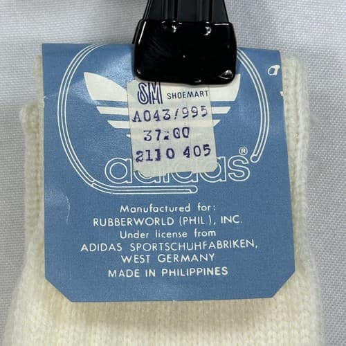 NEW Vintage Adidas Sports Socks Ivory Fits All Western-Germany Rare Torsion - Thumbnail 6
