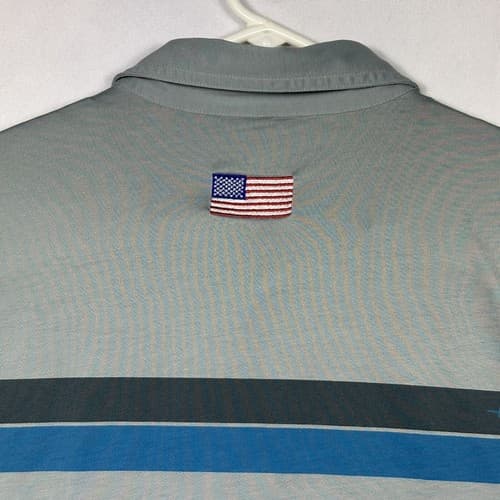 Travis Mathew Mens Golf Polo Ryder Cup 2016 Hazeltine Shirt Large Gray Pocket - Thumbnail 14