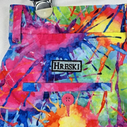 Hreski Golf Shorts Mens 34 Flat Front Multicolor Splatter Paint Colorful 10” L - Thumbnail 9