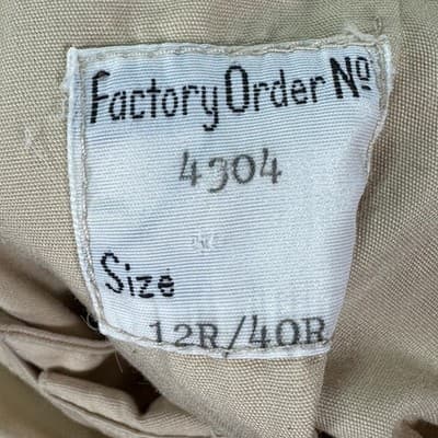 Maus & Hoffman Trench Coat Mens 40R Womens 12R Beige Belted 100% Cotton Vintage - Thumbnail 5