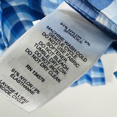 Vineyard Vines On-The-Go Performance Shirt Mens Large Blue Plaid Button Down - Thumbnail 7