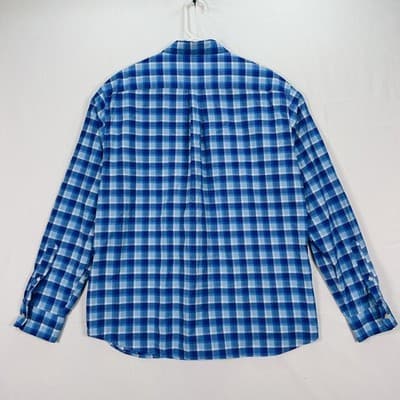 Vineyard Vines On-The-Go Performance Shirt Mens Large Blue Plaid Button Down - Thumbnail 3