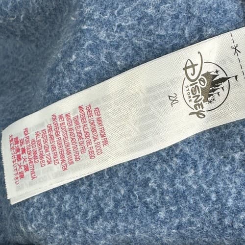 Disney Mickey Adult 2XL Blue Full Zip Hoodie Sweater It All Started With a Mouse - Thumbnail 7