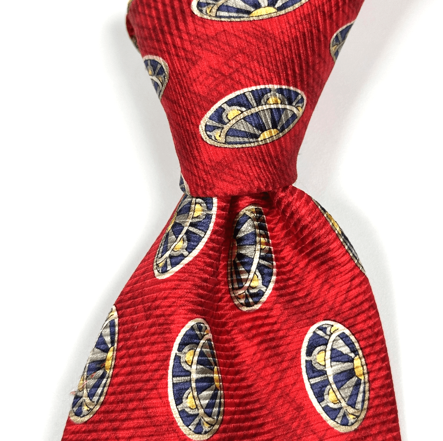 NEW Robert Talbott Mens 100% Silk Tie Red Geometric Medallion Best of Class - Image 1