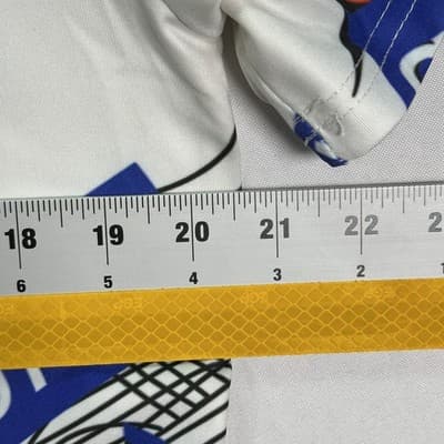 Adidas Shirt Kids 2XL White Blue Black All Over Logo Graphic Tee Originals XXL - Thumbnail 7