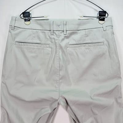 Birddogs Golf Pants Mens 34 x 28 Light Gray Stretch Chino Zip Pocket (34x30) - Thumbnail 8