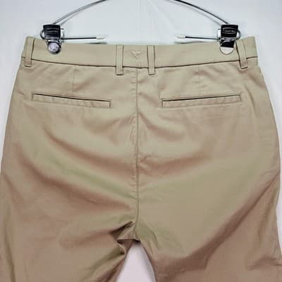 Birddogs Golf Pants Men 34 x 26 Khaki Chino Stretch Performance Zip Pocket (28") - Thumbnail 8