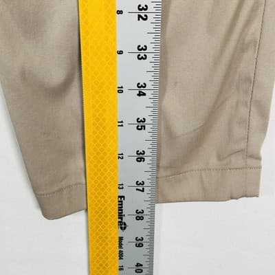 Birddogs Golf Pants Men 34 x 26 Khaki Chino Stretch Performance Zip Pocket (28") - Thumbnail 9