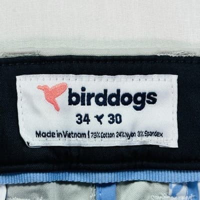 Birddogs Golf Pants Mens 34 x 28 Light Gray Stretch Chino Zip Pocket (34x30) - Thumbnail 7