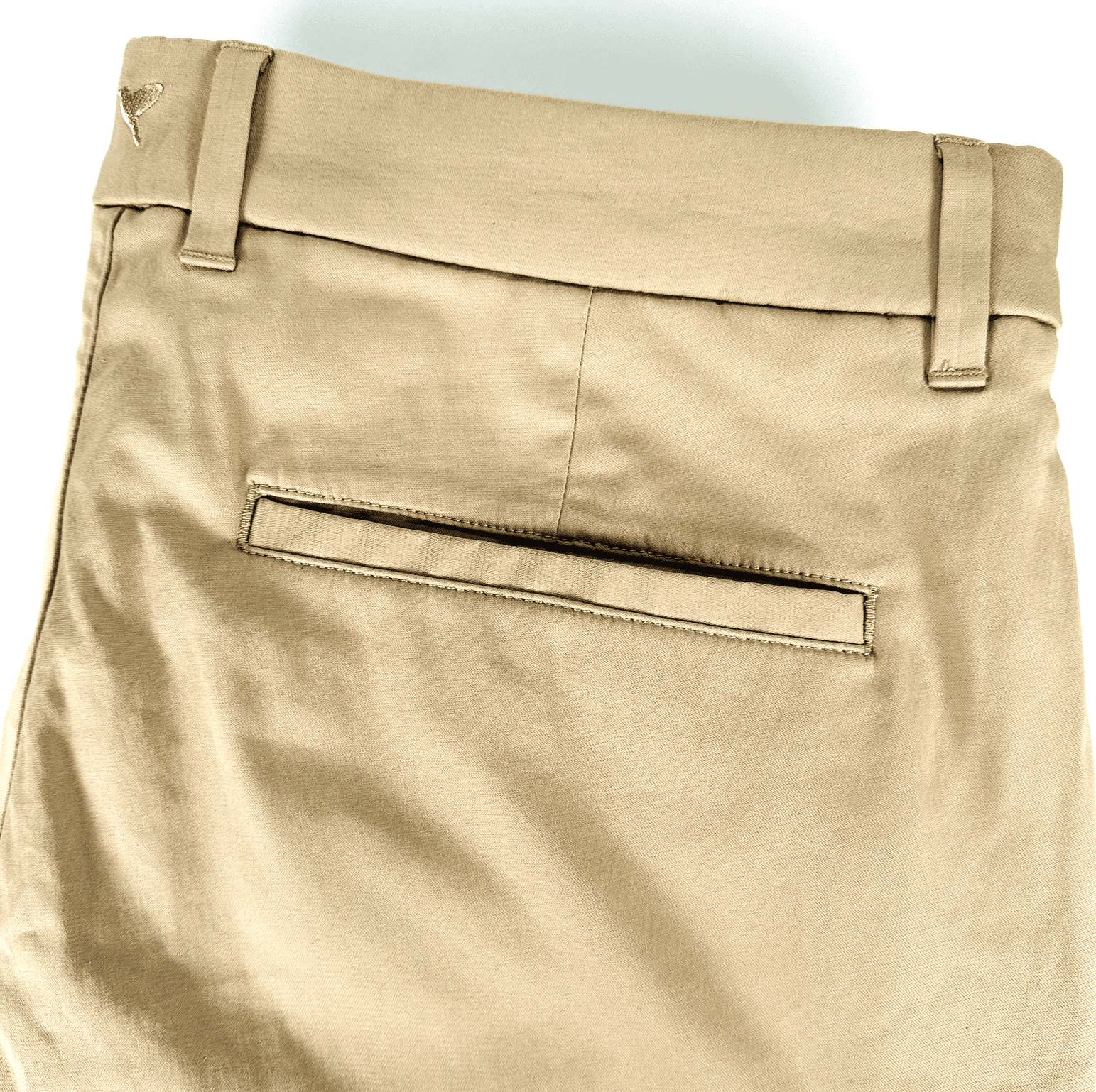 Birddogs Golf Pants Men 34 x 26 Khaki Chino Stretch Performance Zip Pocket (28") - Image 1