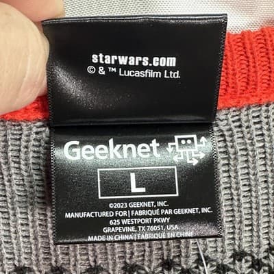 NEW Star Wars Darth Vader UGLY Christmas Sweater Mens Large Holiday Pullover - Thumbnail 7