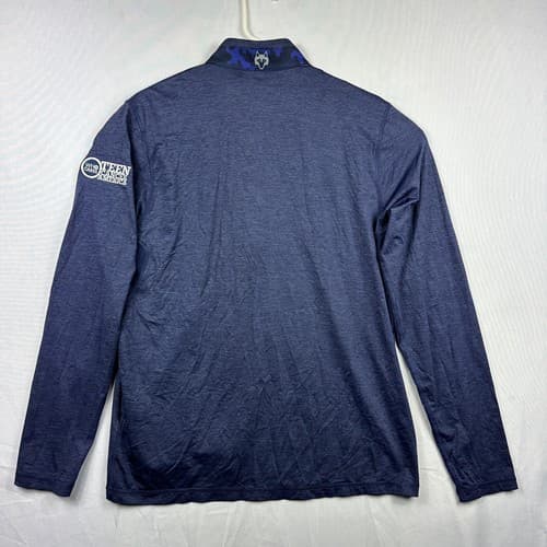 Greyson 1/4 Zip Golf Pullover Mens Medium Blue Lightweight Performance Logo - Thumbnail 2