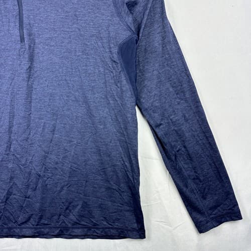 Greyson 1/4 Zip Golf Pullover Mens Medium Blue Lightweight Performance Logo - Thumbnail 3